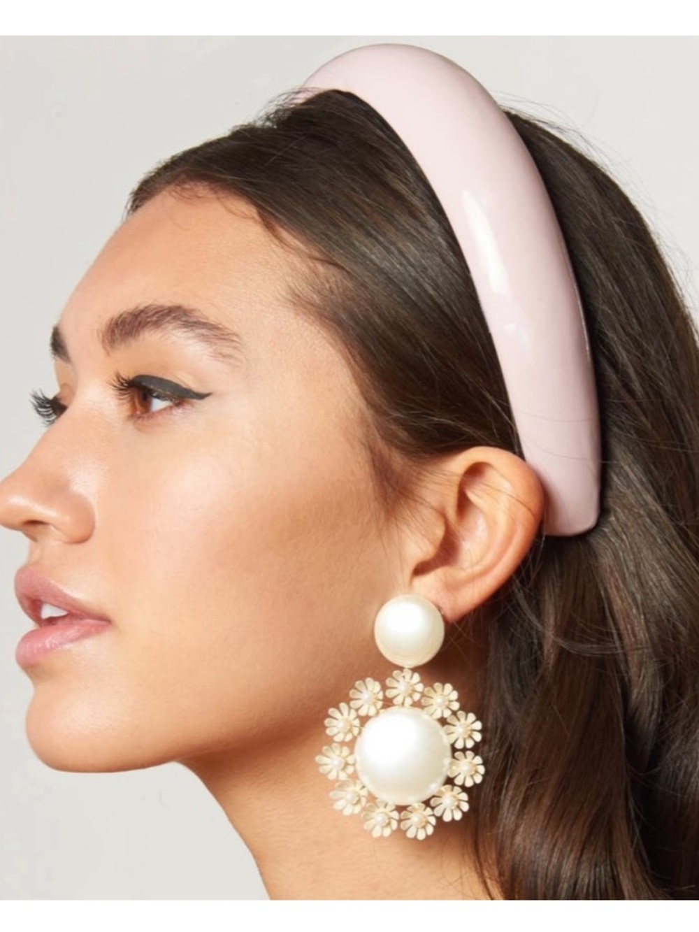 Pink Blush LELE SADOUGHI Gloss Padded Headband